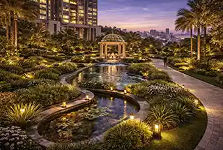 Landscaped Garden at Lodha Elise Worli